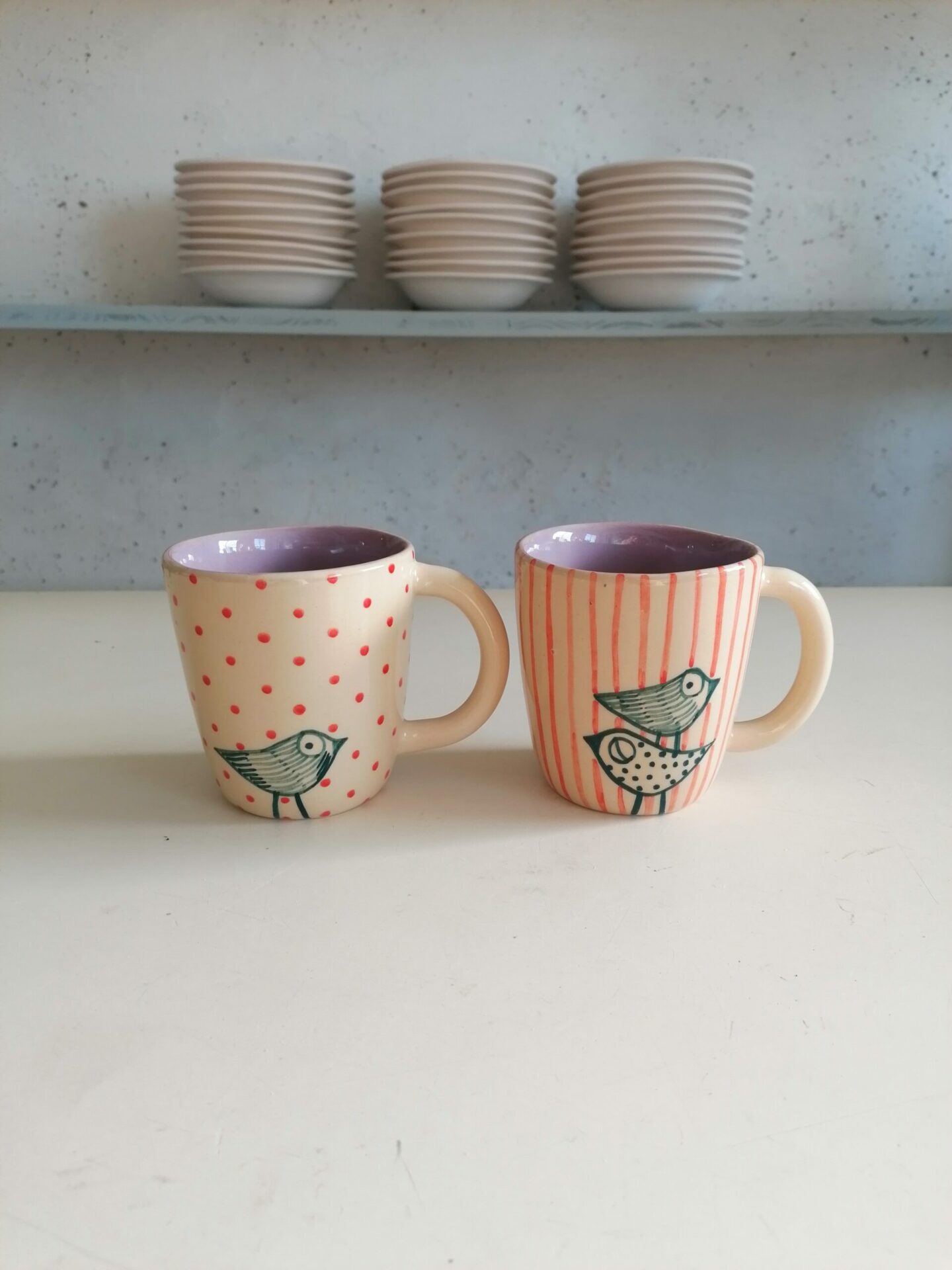 TAZZA DA TÈ LILLA h10cm set 2 pezzi - immagine 4