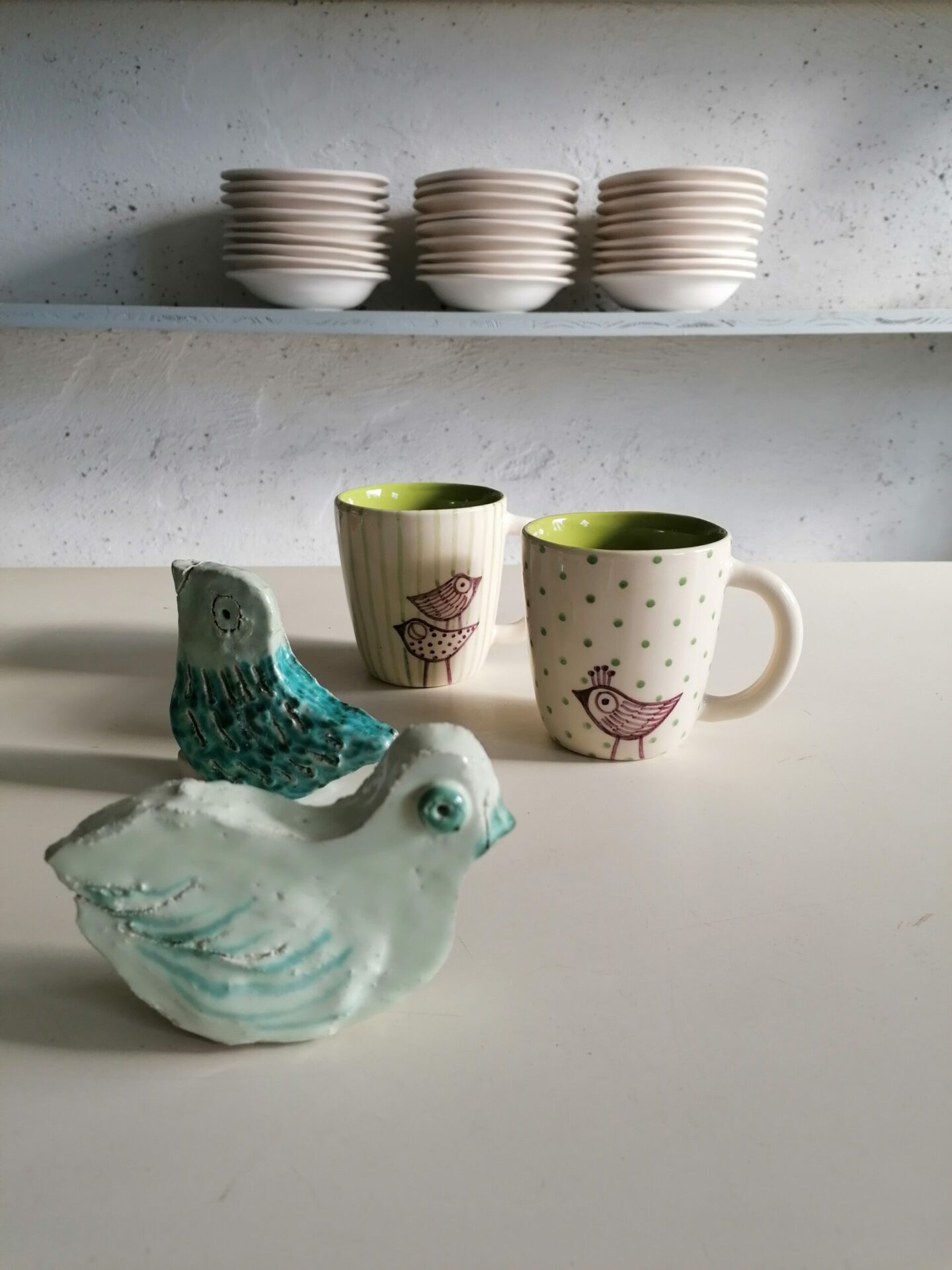 TAZZA DA TÈ VERDE h10cm set 2 pezzi - immagine 3