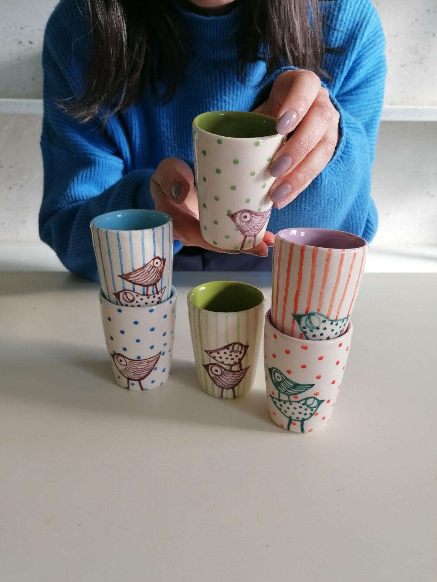 BICCHIERINO DA LIQUORE O CAFFÈ h8cm set 6 pezzi