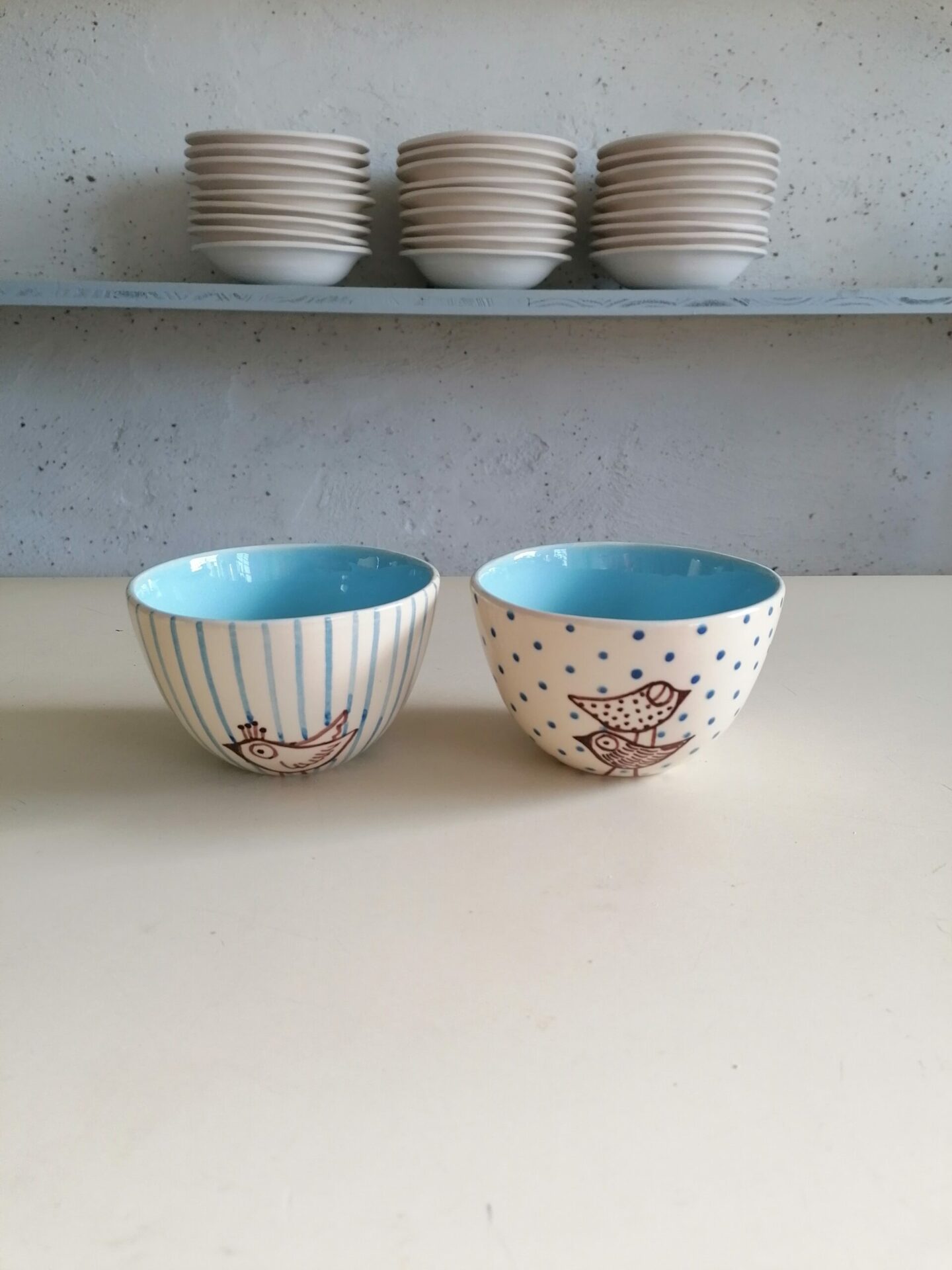 COPPETTA CEREALI CELESTE h7cm set 2 pezzi - immagine 2