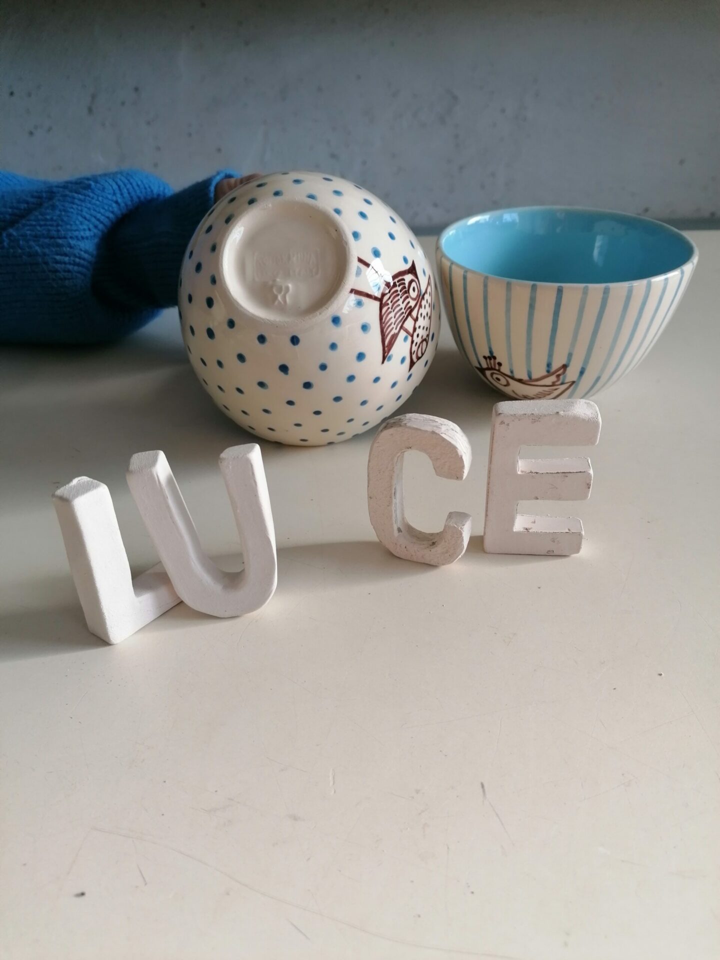 COPPETTA CEREALI CELESTE h7cm set 2 pezzi - immagine 3