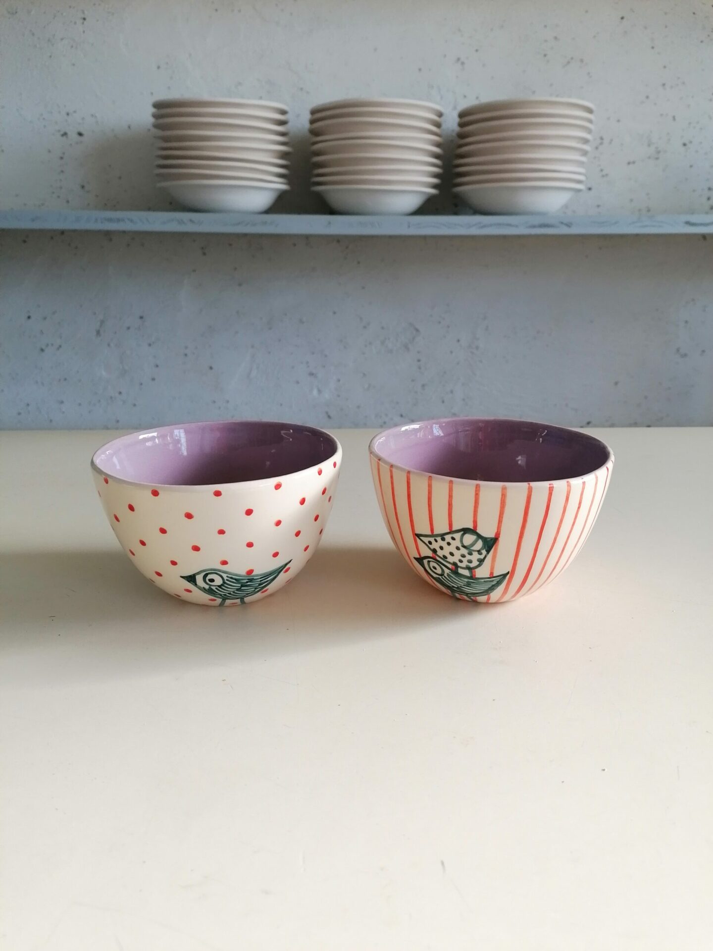 COPPETTA CEREALI LILLA h7cm set 2 pezzi - immagine 2