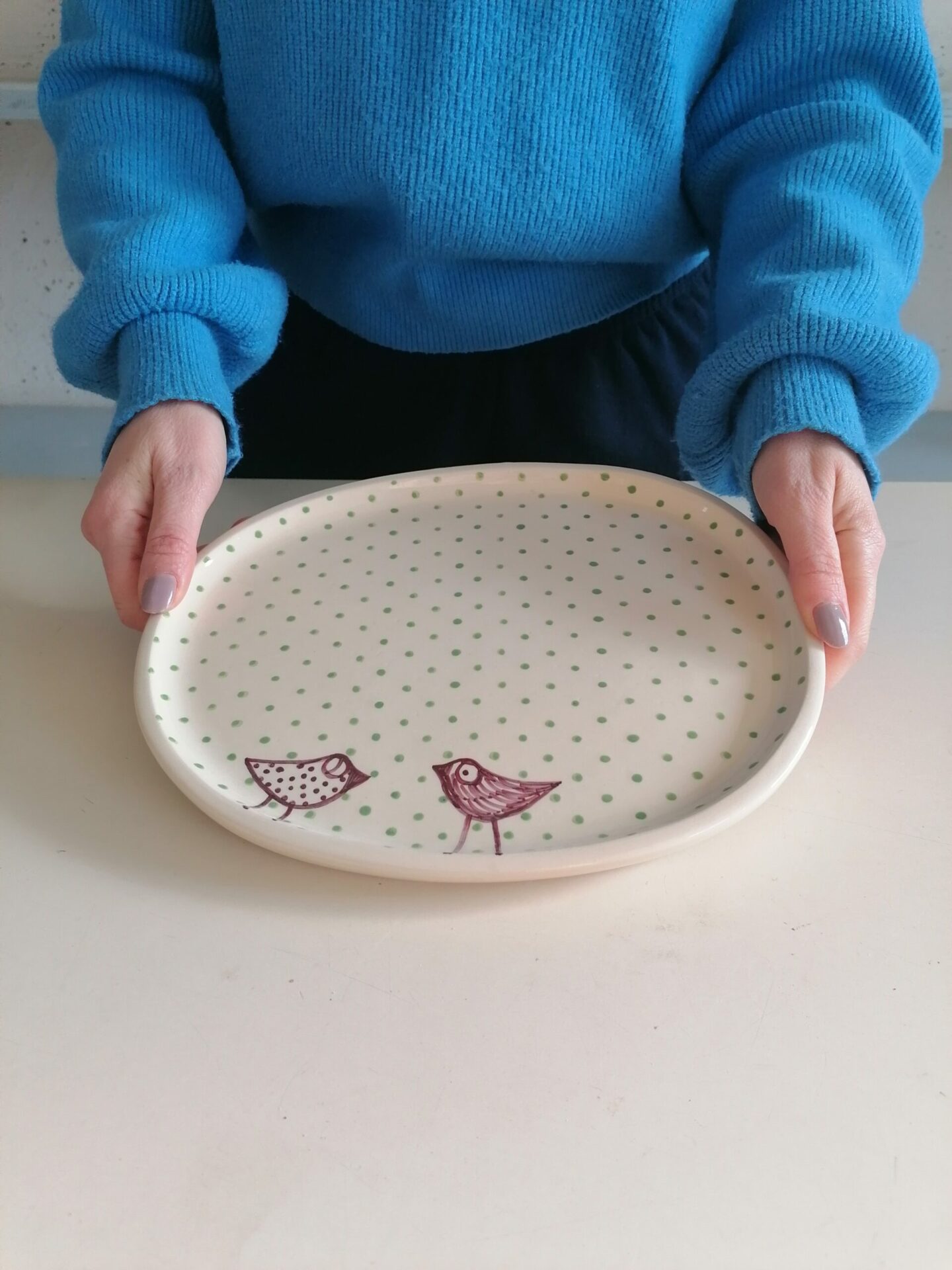 VASSOIO VERDE 26cm - immagine 2